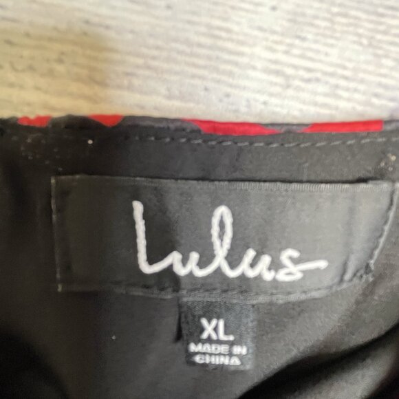 Lulu’s‎ Y2K Slip Dress Size XL Satin Animal Print Red NWT - Picture 8 of 15